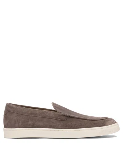 Brunello Cucinelli Suede Loafers In Moccasin Style In Brown
