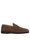 Brunello Cucinelli Woven Suede Penny Loafer