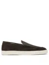 Brunello Cucinelli Rich Brown Suede Loafers