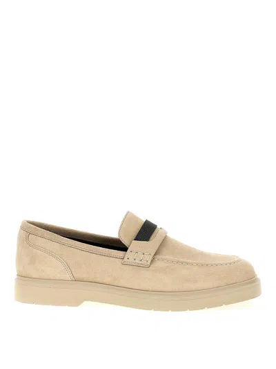 Brunello Cucinelli Loafers In Beige