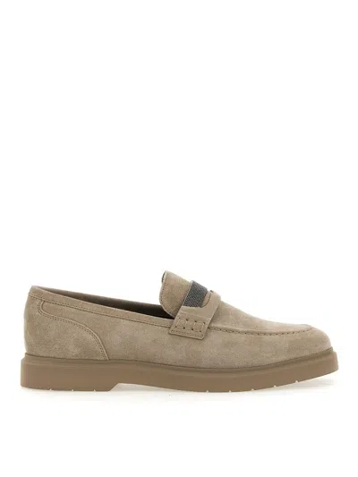 Brunello Cucinelli Loafers In Beige