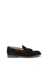 Brunello Cucinelli Suede Loafers In Black