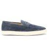Brunello Cucinelli Suede Loafers In Blue