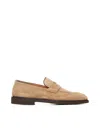 Brunello Cucinelli Suede Loafers In Brown