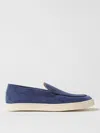 Brunello Cucinelli Suede Slip-on Sneaker In Blue