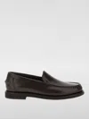Brunello Cucinelli Round Toe Leather Loafers With Stitched Detailing In Brown