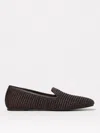 Brunello Cucinelli Raffia Braided Ballet Flats In Dark