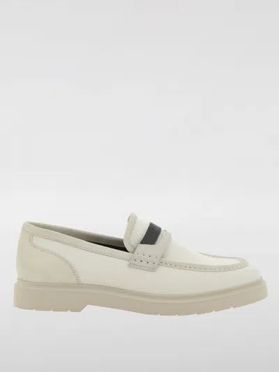 BRUNELLO CUCINELLI LOAFERS BRUNELLO CUCINELLI WOMAN COLOR ECRU,G50709029