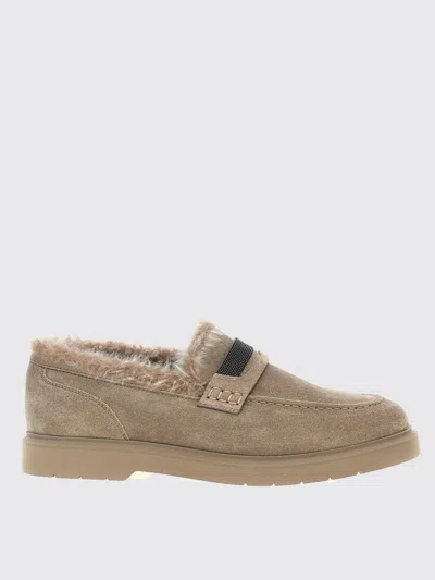 BRUNELLO CUCINELLI LOAFER BRUNELLO CUCINELLI WOMAN COLOR GREY,H37764020