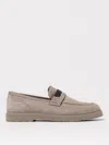 Brunello Cucinelli Crystal-embellished Penny Loafer Light Grey In Neutral