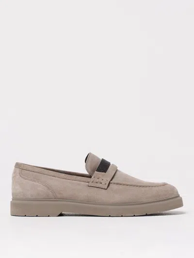 BRUNELLO CUCINELLI LOAFERS BRUNELLO CUCINELLI WOMAN COLOR ICE,426098027