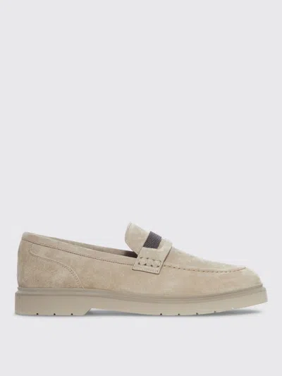 BRUNELLO CUCINELLI LOAFERS BRUNELLO CUCINELLI WOMAN COLOR WHITE,H25622001