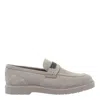 Brunello Cucinelli Crystal-embellished Suede Loafers In Neutral