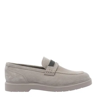 Brunello Cucinelli Loafers In Gray