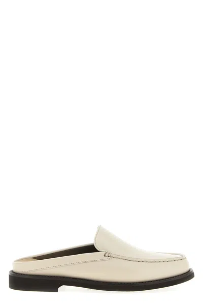 Brunello Cucinelli Loafers Flat Shoes Beige In White