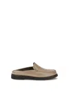 Brunello Cucinelli Women Leather Mules In Gray