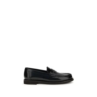 Brunello Cucinelli Women Loafers With Jewel Decoration In Black