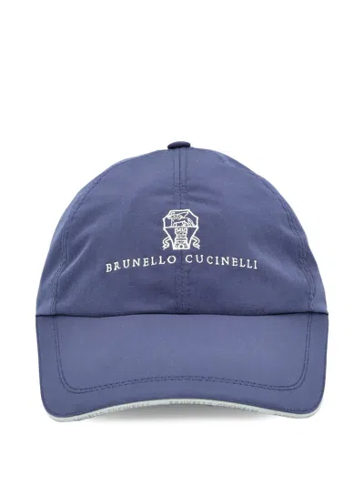 Brunello Cucinelli Logo Adjustable Baseball Cap In Neutral