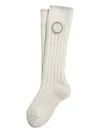 Brunello Cucinelli Logo-appliqué Socks In White