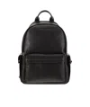 Brunello Cucinelli Calfskin Backpack With Grain In Black
