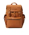 Brunello Cucinelli Logo Backpack In Brown