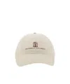 Brunello Cucinelli Men Water-repellent Microfibre Baseball Cap With Embroidered Logo