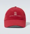 Brunello Cucinelli Water-resistant Baseball Cap In Brown