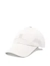 Brunello Cucinelli Signature Baseball Cap Curved Brim In White