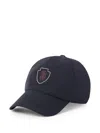Brunello Cucinelli Baseball Cap In Tech Fabric With Logo In Blue