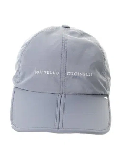Pre-owned Brunello Cucinelli Logo Baseball Cap In Blue
