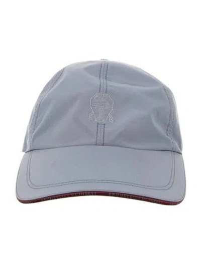 Pre-owned Brunello Cucinelli Logo Baseball Cap In Gray