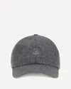 Brunello Cucinelli Logo Baseball Hat In Gray
