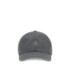 Brunello Cucinelli Logo Baseball Hat In Gray