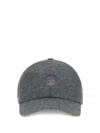 Brunello Cucinelli Logo Baseball Hat In Gray