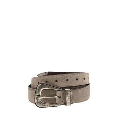 BRUNELLO CUCINELLI LOGO BELT