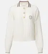 Brunello Cucinelli Sport Club Pullover With White Cashmere In Neutral