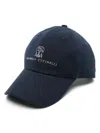 Brunello Cucinelli Logo-embroidered Baseball Cap In Blue