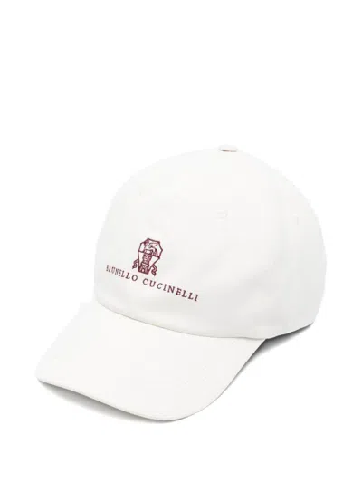 BRUNELLO CUCINELLI BRUNELLO CUCINELLI LOGO COTTON BASEBALL CAP