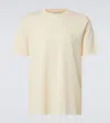 Brunello Cucinelli Logo Cotton Jersey T-shirt In White