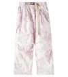 Brunello Cucinelli Logo Cotton Pants In Rosa