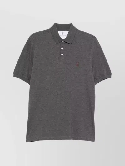 BRUNELLO CUCINELLI LOGO COTTON POLO SHIRT