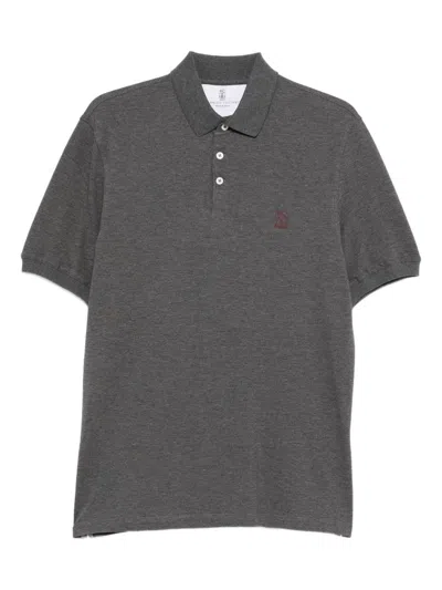 BRUNELLO CUCINELLI BRUNELLO CUCINELLI LOGO COTTON POLO SHIRT