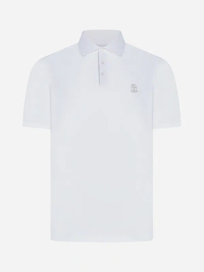 BRUNELLO CUCINELLI LOGO COTTON POLO SHIRT