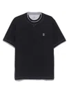 Brunello Cucinelli Slim Fit Crew-neck T-shirt In Lightweight Cotton Jersey In Black