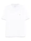 Brunello Cucinelli Men Cotton Jersey Crew-neck T-shirt With Logo And Faux-layering