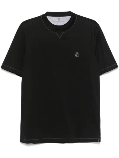 BRUNELLO CUCINELLI BRUNELLO CUCINELLI LOGO COTTON T-SHIRT