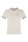 Brunello Cucinelli Logo Cotton T-shirt In Neutral