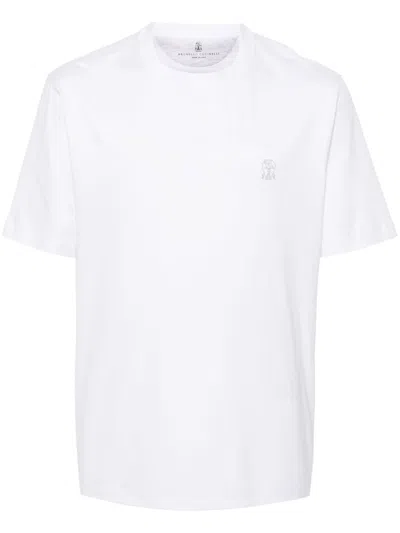 BRUNELLO CUCINELLI LOGO COTTON T-SHIRT