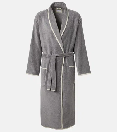 Brunello Cucinelli Logo Cotton Terry Bathrobe