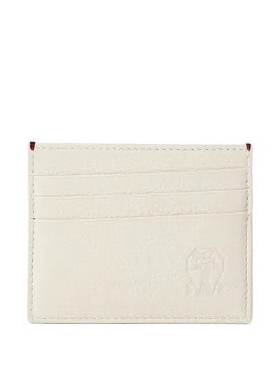 Brunello Cucinelli Logo-debossed Cardholder In Neutral